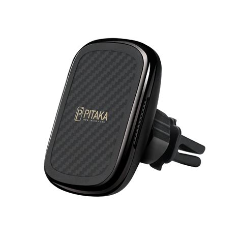 PITAKA MagEz Mount Qi Car Vent Mount Wireless Charger, Black