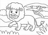 A Cute Lion Coloring Page  Free Printable Pages For Kids sketch template