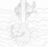 Gateway To Heaven Drawing sketch template
