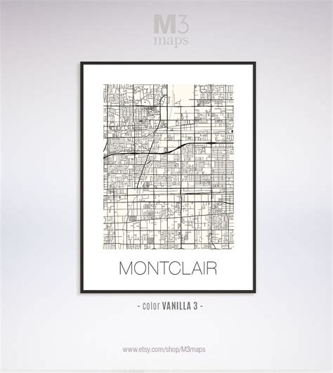 Montclair California Montclair CA Map Montclair Map - Etsy