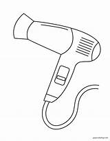 Hair dryer Coloring Pages ᗎ Printable Painting Template sketch template