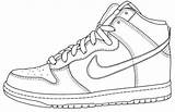 Simple Nike Jordan 1 coloring page  Download Print Or Color Online sketch template