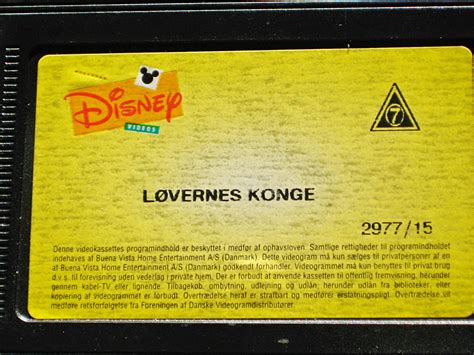 Walt Disney VHS - The Lion King - Walt Disney Characters Photo (24508480) - Fanpop - Page 104