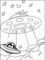 9 Cool Outer Space UFO Coloring Pages For Kids  sketch template