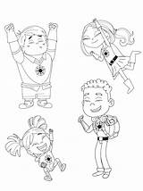 Sparks Crew Coloring Page  Hero Elementary sketch template