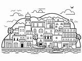 Explore Puerto Rico Through Coloring  Page sketch template