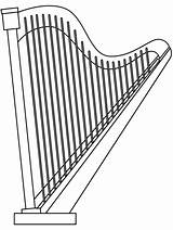 Lever Harp coloring page  Free Printable Coloring Pages sketch template