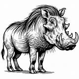 Warthog Coloring Pages 37  Gem sketch template
