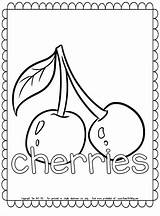 Cherry In The Mouth Coloring Page For Kids Free Body sketch template
