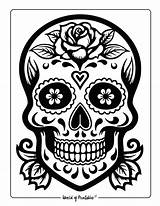 Skull Coloring Pages  World Of Printables sketch template