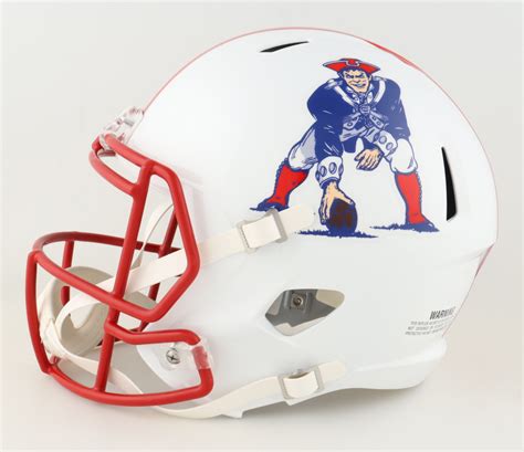 J.C. Jackson Signed Full-Size Patriots Throwback Logo Speed Helmet Inscribed "SB Champs" (JSA ...