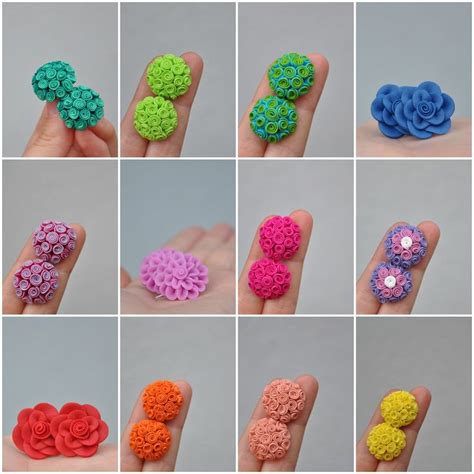 Pin by Cinnamon* on Fimo | Polymer clay flower jewelry, Polymer clay flowers, Polymer clay jewelry