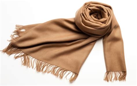 Premium AI Image | Camel Hair Scarf With Warm Isolated On White Background