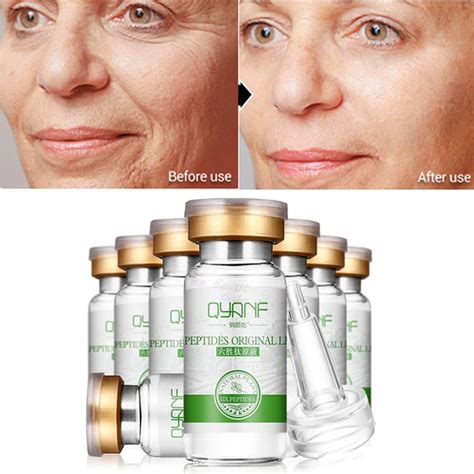 5Pcs Six Peptides Serum Anti Wrinkle Cream Anti Aging Collagen Rejuvenating Face Lift Skin Care ...