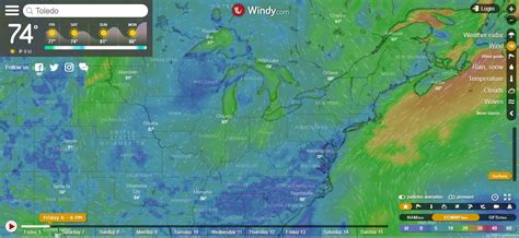 Windy weather forecast animated map - https://www.windy.com/ Weather Map, Windy Weather ...