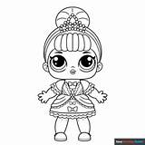LOL surprise doll Coloring Page  Easy Drawing Guides sketch template