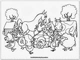 Coloring Pictures Animals Farm sketch template