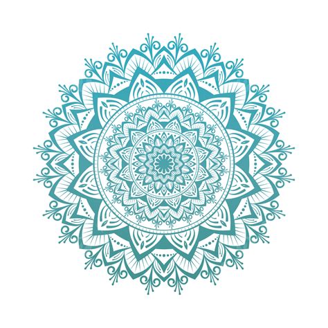 Templat Design Vector PNG Images, Blue Color Mandala Design Template, Mandala, Shape, Round PNG ...
