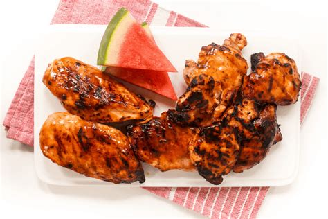 Watermelon Chicken with Balsamic Glaze - fANNEtastic food