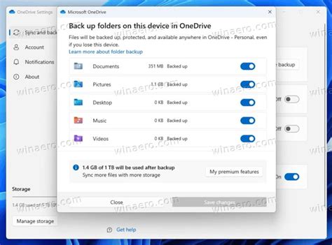 How to disable User Folder Backup to OneDrive