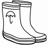 Rain Boots Coloring Page sketch template