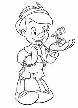 Pinocchio Jiminy Cricket Coloring sketch template