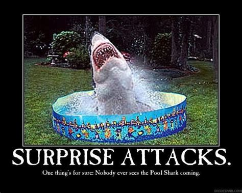 Finally. Someone understands my irrational fear of sharks in man made lakes, sharks in pools ...