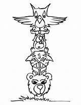 Free Printable Totem Pole Coloring Pages For Kids sketch template