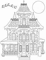 Mansion coloring pages  ColoringLib sketch template