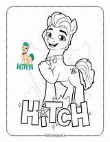 MLP Hitch Trailblazer Coloring Pages sketch template