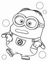 Despicable Me Minion Coloring Pages Dave sketch template