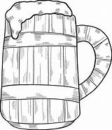 Mug Of Beer coloring Page  ColouringPages sketch template