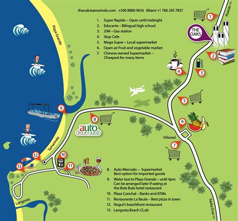 Playa Conchal Costa Rica Map - Maping Resources