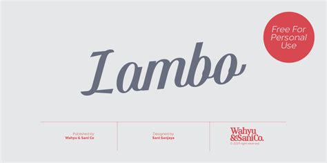 Lambo Font | dafont.com