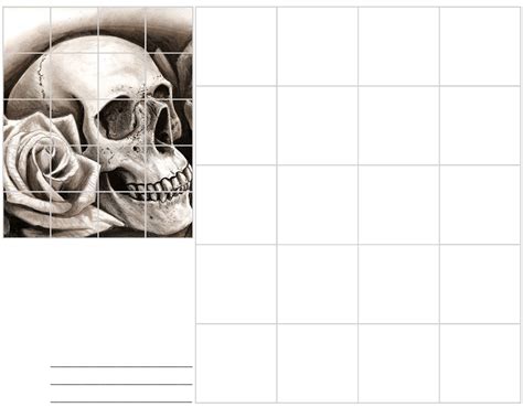 Image result for skull grid drawing | Art worksheets, High school art ...