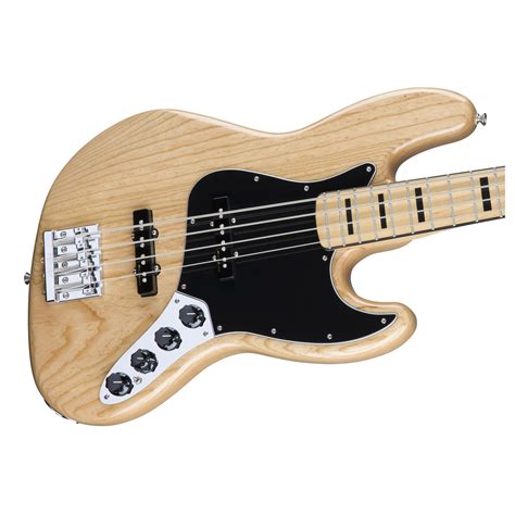 Fender Deluxe Active Jazz Bass Guitar, Natural at Gear4music