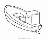 Boat At Sea Coloring Page For Kids  Free Boats Printable sketch template