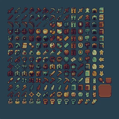 Free assets 16x16 pixel art by Olteanu version 3.0 by OLTEANU