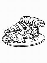 Pie Coloring Pages sketch template