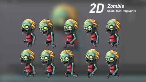 ArtStation - 2D Chibi Zombie Girl | Game Assets