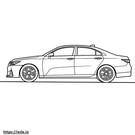 Toyota Camry TRD 2024 coloring page