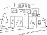 Small Bank Coloring Page  Free Printable Pages For Kids sketch template