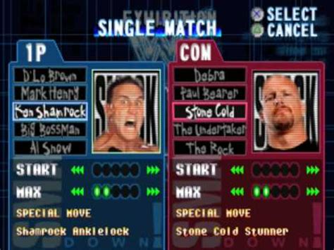 WWF SmackDown! - All Characters - YouTube