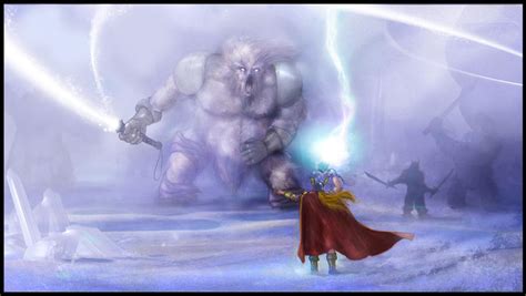 thor vs the frost giants fanart by magnetos on DeviantArt