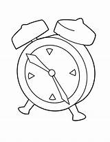 Alarm Clock Coloring Pages sketch template