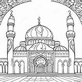 Mosque Coloring Page 67732 54429 sketch template