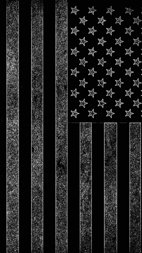 American Flag Wallpaper Black And White