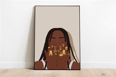 Digital Art Black Woman Wall Art African American Wall Art - Etsy