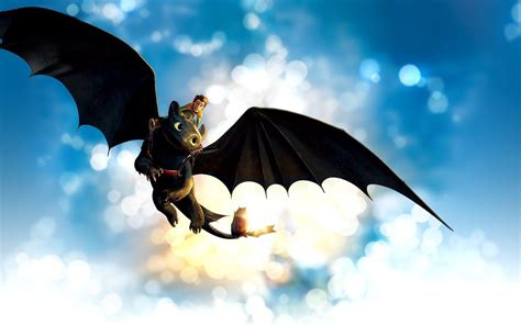 How To Train Your Dragon Night Fury Flying