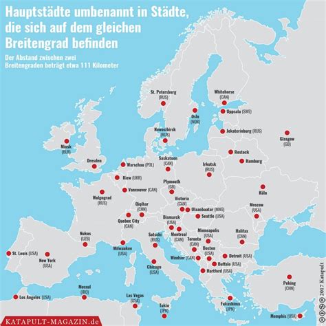 Comparing the latitude of Europe and America - Vivid Maps